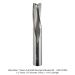 SOLID CARBIDE SLOW SPIRAL DOWN CUT 3-FL, 1/2" SH, 1/2" D, 1-1/4" CL, 3-1/2"OAL