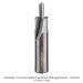SOLID CARBIDE COUNTER BORE SLOTTING BIT, 2-FL, #12, 1/2" SH, 2-1/2" OAL