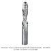 SOLID CARBIDE FLUSH TRIM DOWN CUT 2-FL, 1/2" SH, 1/2" D, 1-1/2" CL, 4" OAL
