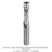 SOLID CARBIDE FLUSH TRIM COMPRESSION 2-FL, 1/2" SH, 1/2" D, 1-1/2" CL, 4" OAL