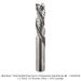 SOLID CARBIDE SHORT UP CUT COMPRESSION, 3-FL, 1/2" SH, 1/2" DIA, 1-5/8" CL, 3" OAL