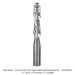 SOLID CARBIDE FLUSH TRIM UP CUT 2-FL, 1/2" SH, 1/2" D, 2" CL, 4-1/2" OAL