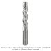 SOLID CARBIDE FLUSH TRIM DOWN CUT 3-FL, 1/2"SH, 1/2" D, 2" CL, 4-1/2" OAL