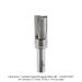 CARBIDE TIPPED PLUNGING TEMPLATE BIT, 2-FL, 3/4" D, 1-1/4" CL, 1/2" SH, 3-3/8"OAL
