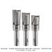 CARBIDE TIPPED PLUNGE TEMPLATE BIT, 2-FL, 3/4" D, 1/2" SH, 3-PC SET