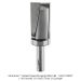 CARBIDE TIPPED PLUNGING TEMPLATE BIT, 2-FL, 1-1/8" D, 2" CL, 1/2" SH, 4" OAL