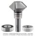 CARBIDE TIPPED FINGER GRIP, V-GROOVE, 2-FLUTE, 1/2"SH, FOR 1-1/4" THICK BOARD