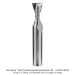 SOLID CARBIDE SPIRAL DOVETAIL, 2-FL UP-CUT, 1/2" SH, 1/2" DIA, 10 DEG, .780" CL