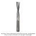 SOLID CARBIDE RAISED LAND MORTISE AND TENON BIT, 2-FL, 1/2" SH, 1/2" D, 2-1/4" CL, 4" OAL