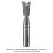 CARBIDE TIPPED DOVETAIL, 1/2" SH, 5/8" DIA, 7/8 CL, 7°