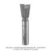 CARBIDE TIPPED DOVETAIL, 1/2" SH, 3/4" DIA, 7/8" CL, 7°