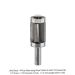 CARBIDE TIPPED ALTERNATING SHEAR TEMPLATE FLUSH TRIM BIT, 4-FLUTE, DUAL BEARING, 1/2"SH, 1-1/8"D, 1-1/4"CL, 3-1/2"OAL