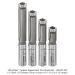 CARBIDE TIPPED FLUSH TRIM BIT, 2-FL, 1/2" SH, 1/2" DIA, 4-PC SET