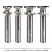 CARBIDE HEAD UP CUT HALF-ROUND, 1/2" SH, 4-PC SET for DF-700