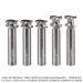 CARBIDE HEAD METRIC UP CUT HALF-ROUND, UP CUT, 1/2" SH, 5-PC SET for DF-500