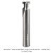 SOLID SUPER-C CARBIDE T-MITER SLOT ROUTER BIT 2-FL, 1/2" SH, 3" OAL.