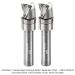 CLEARING PATTERN ROUTER BIT, 3-FLUTE UPCUT, CARBIDE HEAD, 12mm DIA, 10mm LOC, 8mm SHANK, 2-PACK