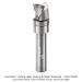 CARBIDE HEAD CLEARING PATTERN BIT, 3 FL UPCUT, 16mm DIA, 16mm CL, 8mm SH