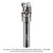 CARBIDE HEAD BOWL BIT, 3-FL, 8mm SH, 12mm DIA, UP OPEN BOX