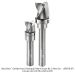 CLEARING PATTERN ROUTER BIT, 3-FLUTE, 8mm SHANK, 2-PC SET. INCLUDES US81210CPB, US81616CPB