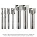 SOLID CARBIDE HIGH PERFORMANCE DOWN-CUT PLYWOOD BIT SET, 2-FL, 7-PC SET, SUPER-C CARBIDE