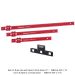 BENCH RULE-ALUMINUM-  18", 24", 36" SET-INCH + METRIC GRADUATIONS + RACK-IT