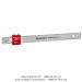 BENCH RULE-STAINLESS STEEL-18"-INCH + METRIC GRADUATIONS
