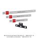 BENCH RULE-STAINLESS STEEL- 12", 18", 24" SET-INCH + METRIC GRADUATIONS + RACK-IT