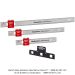 Bench Rule-Stainless Steel-12", 18", 24" -Inch Graduations + Rack-It