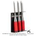 Woodpeckers 3 Piece Mortise Chisel Set with Rack-it