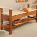 Woodsmith Stylish Curved Bench Standard Plan – 8.5” x 11” PDF Download