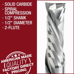 1-1/2" and 2" Spiral Compression Bits