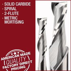 solid carbide spiral metric mortising router bits