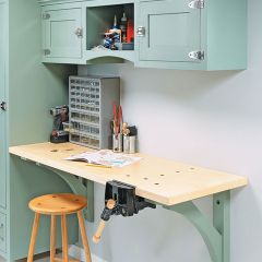 SN11934  This space-saving worksurface can handle just about any woodworking task you throw at it.