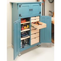 Woodsmith Roll-Around Tool Cabinet Standard Plan & Premium Shop Drawings 