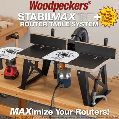 StabilMaxRT+ router table with Bosch 1617EVS router.