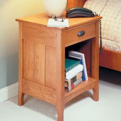 Woodsmith Cherry Bedside Table Plan  