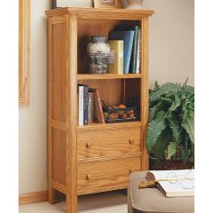 Woodsmith Bead-Front Bookcase Plan