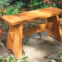 Woodsmith Garden Bench Standard Plan & Premium Shop Drawings 
