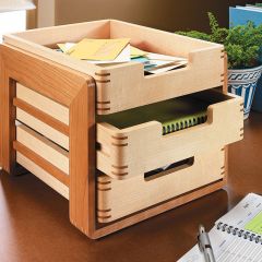 Woodsmith Three-Tiered In-Box Standard Plan & Premium Shop Drawings 
