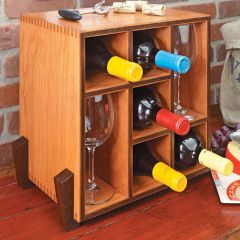 Woodsmith Space-Saving Wine Rack Plan 