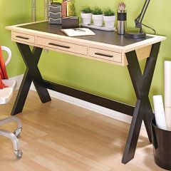 Woodsmith Stylish Sawbuck Desk Standard Plan & Premium Shop Drawings 