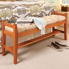 Woodsmith Footboard Bench Standard Plan & Premium Shop Drawings 