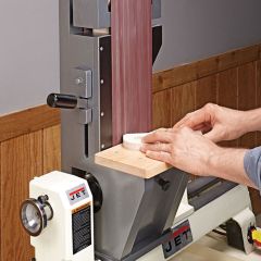 Woodsmith Lathe-Driven Belt Sander Standard Plan & Premium Shop Drawings 
