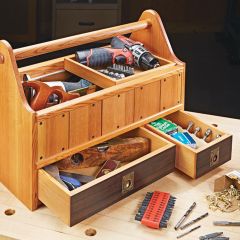 Woodsmith Go-Anywhere Tool Tote Standard Plan & Premium Shop Drawings
