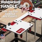 With the handle cut finished, the Handle Jig Plus template opened up to the custom dimensions of the handle.