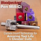 Pen Mill Ci with samples of trimmed pen blanks.